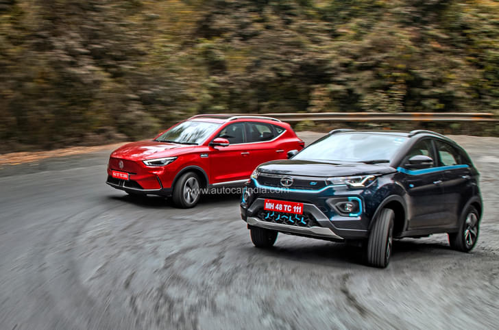 Nexon EV Max vs MG ZS EV facelift comparision